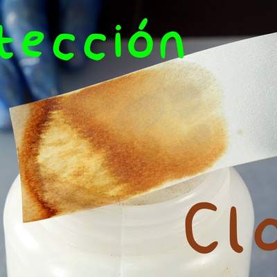 Detección de Cloro. Reacción Redox. Experimento de Química.