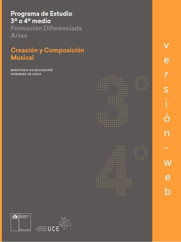 Programa de Creación y composición musical para 3° o 4° medio Diferenciado HC