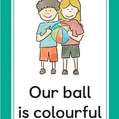...ball is colourful - Our ball is colourful