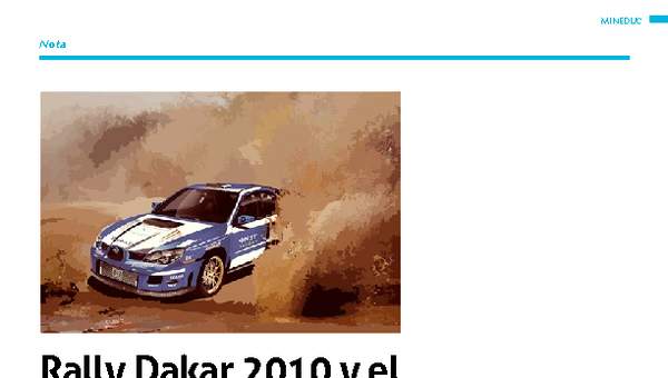 Impacto patrimonial Rally Dakar