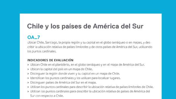 Ejemplo Evaluación Programas - OA07 - Chile y los países de América del Sur
