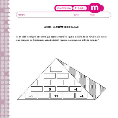 Juego: la pirámide cifrada 9