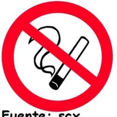 Signo internacional prohibido fumar