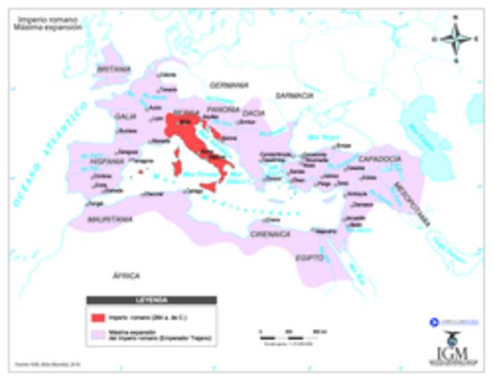 Imperio Romano, máxima expansión
