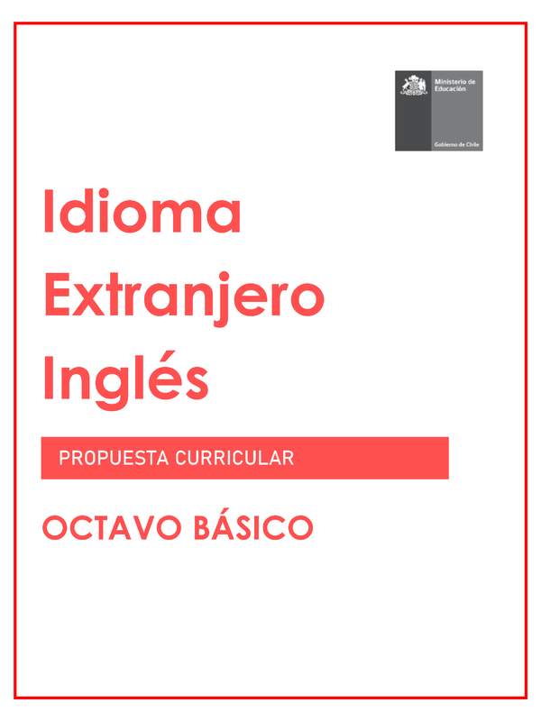 Programa de Inglés (Propuesta) 8° básico