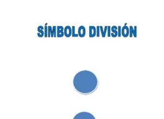 Símbolo división
