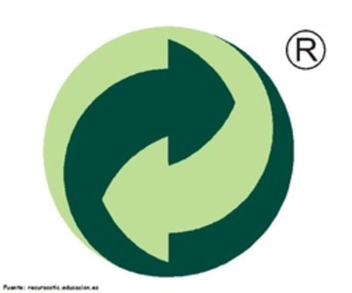 Ícono punto verde reciclado