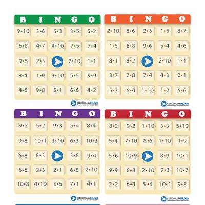Bingo usando multiplicaciones (II)