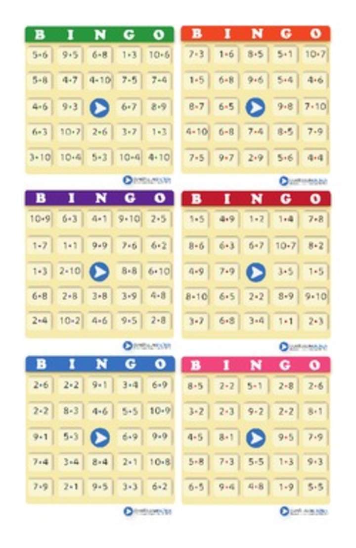 Bingo usando multiplicaciones (III)