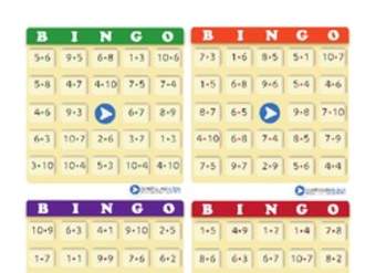 Bingo usando multiplicaciones (III)