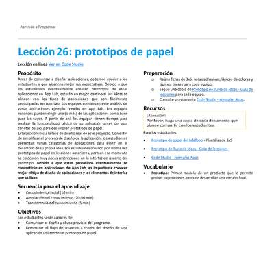 Unidad 2 - Lección26: prototipos de papel
