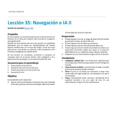 Unidad 4 - Lección 35: Navegación e IA II