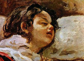 Niño dormido de Juan Francisco González