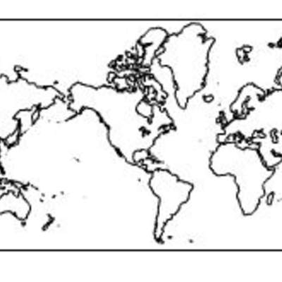 Mapa mundi con América al centro
