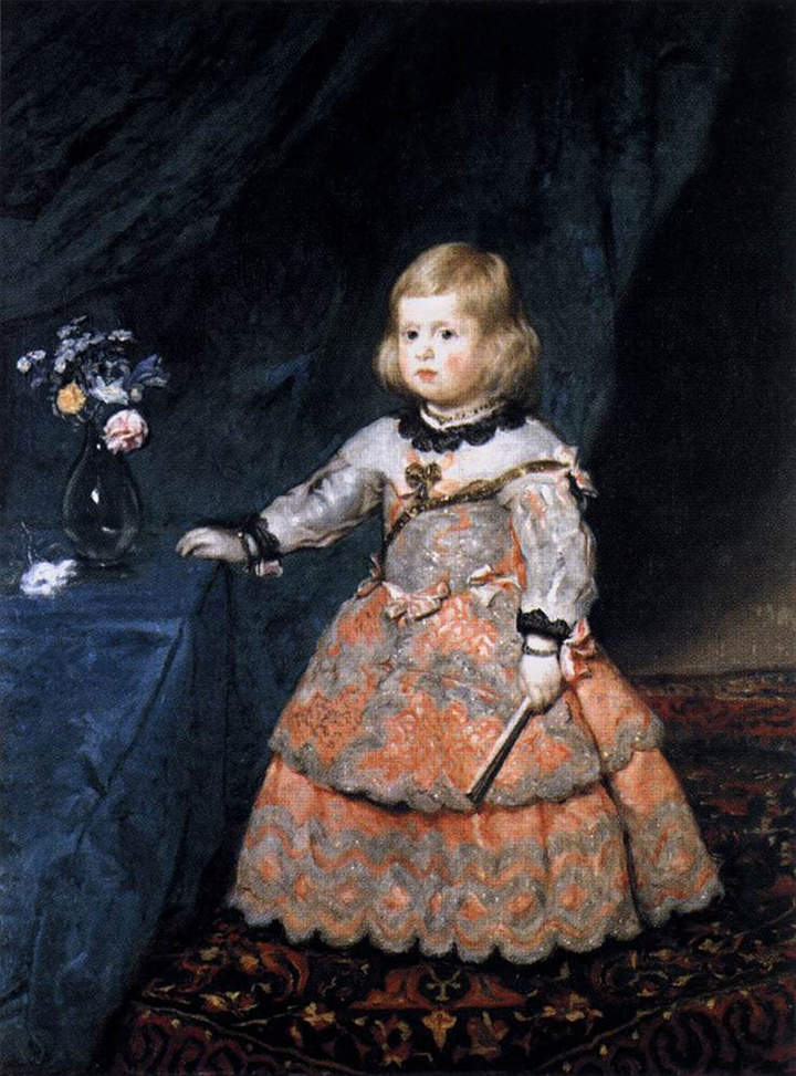 Infanta Margarita con vestido rosado de Diego Velásquez