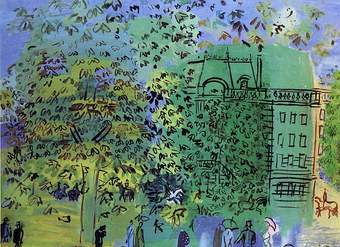 La Avenida de Bois de Boulogne de Raoul Dufy