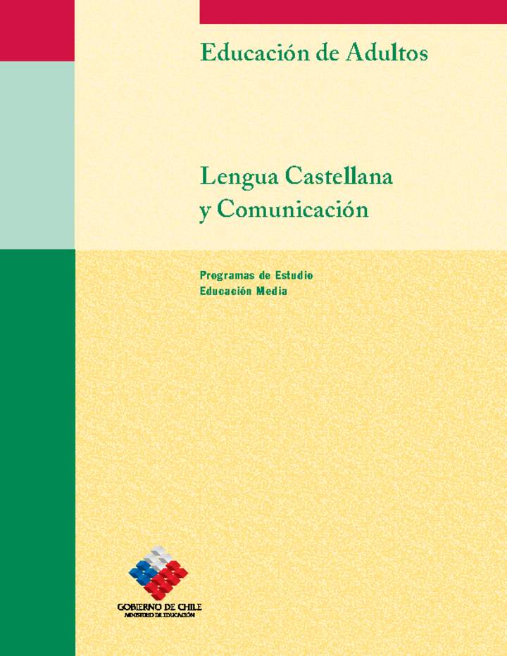 Educación Jóvenes y Adultos - HC - Niveles 1 y 2 - Lengua castellana y comunicación