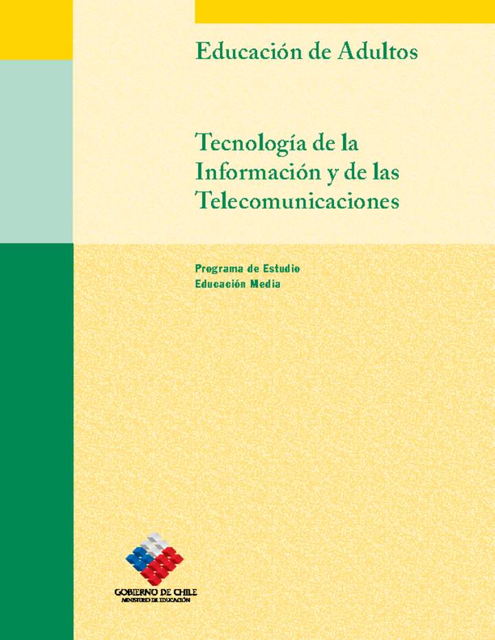 Educación Jóvenes y Adultos - EM - Formación Instrumental - Tecnología de la información y de las telecomunicaciones