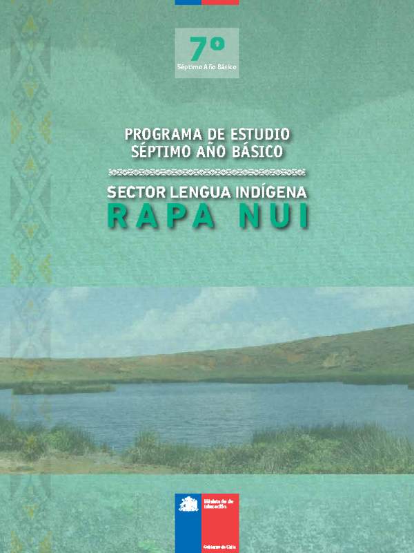 Programa Lengua Indígena 7° Básico - Lengua Indígena Rapa Nui