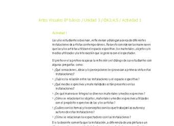 Artes Visuales 8° básico-Unidad 3-OA3;4;5-Actividad 1