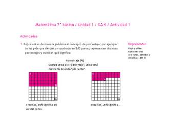 Matemática 7° básico -Unidad 1-OA 4-Actividad 1