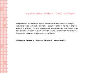 Inglés 8° básico-Unidad 4-OA5;6-Actividad 1