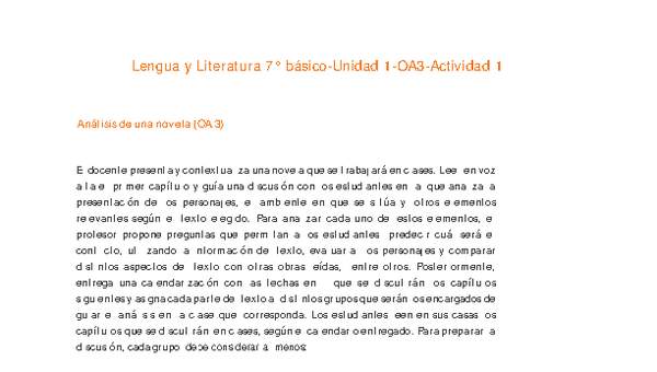 Lengua y Literatura 7° básico-Unidad 1-OA3-Actividad 1