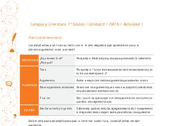 Lengua y Literatura 7° básico-Unidad 2-OA15-Actividad 1
