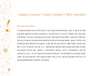 Lengua y Literatura 7° básico-Unidad 2-OA16-Actividad 1