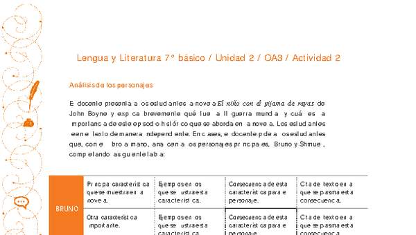 Lengua y Literatura 7° básico-Unidad 2-OA3-Actividad 2