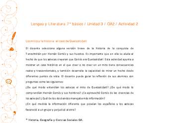 Lengua y Literatura 7° básico-Unidad 3-OA2-Actividad 2