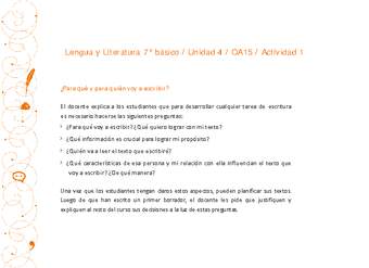 Lengua y Literatura 7° básico-Unidad 4-OA15-Actividad 1