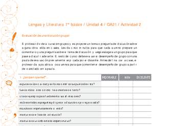 Lengua y Literatura 7° básico-Unidad 4-OA21-Actividad 2