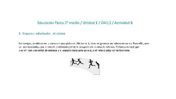 Educación Física 2 medio-Unidad 1-OA1;2-Actividad 8