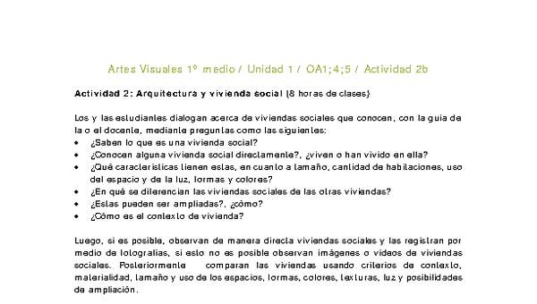 Artes Visuales 1 medio-Unidad 2-OA1;4;5-Actividad 2b