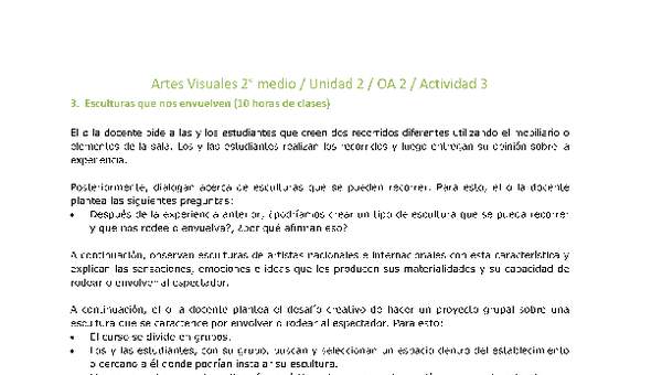 Artes Visuales 2 medio-Unidad 2-OA2-Actividad 3
