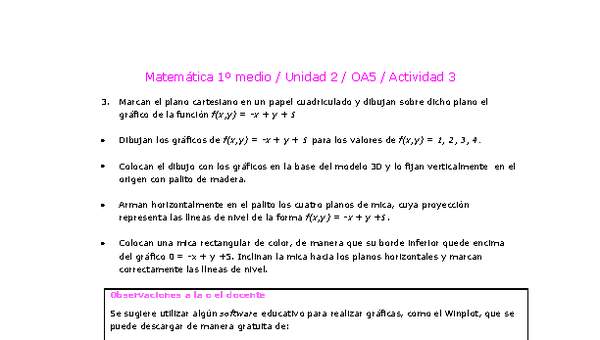 Matemática 1 medio-Unidad 2-OA5-Actividad 3