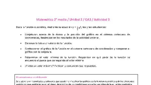 Matemática 2 medio-Unidad 2-OA3-Actividad 3