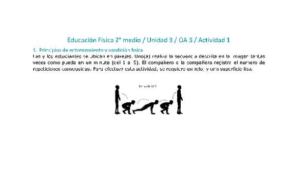 Educación Física 2 medio-Unidad 3-OA3-Actividad 1