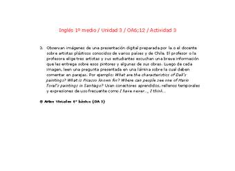 Inglés 1 medio-Unidad 3-OA6;12-Actividad 3