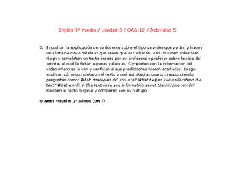 Inglés 1 medio-Unidad 3-OA6;12-Actividad 5