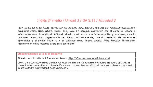 Inglés 2 medio-Unidad 3-OA5;11-Actividad 3