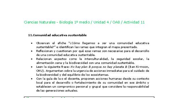 Ciencias Naturales 1 medio-Unidad 4-OA8-Actividad 11