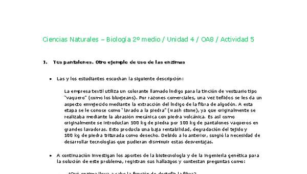 Ciencias Naturales 2 medio-Unidad 4-OA8-Actividad 5