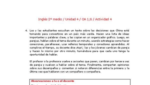 Inglés 2 medio-Unidad 4-OA1;6-Actividad 4