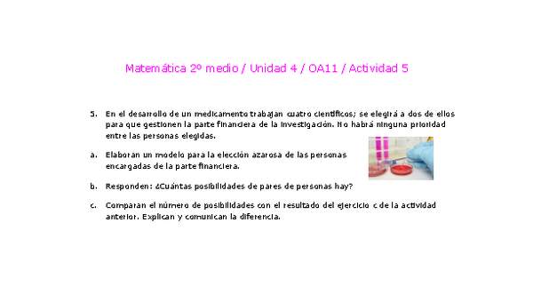 Matemática 2 medio-Unidad 4-OA11-Actividad 5