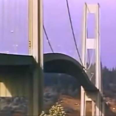 Efecto de la resonancia en puentes. Puente de Tacoma