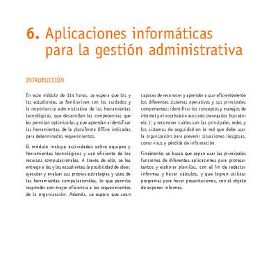 Módulo 06 - Aplicaciones informáticas para la gestión administrativa