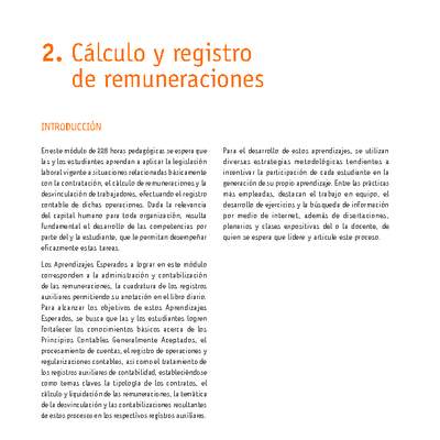 Módulo 02 - Cálculo y registro de remuneraciones