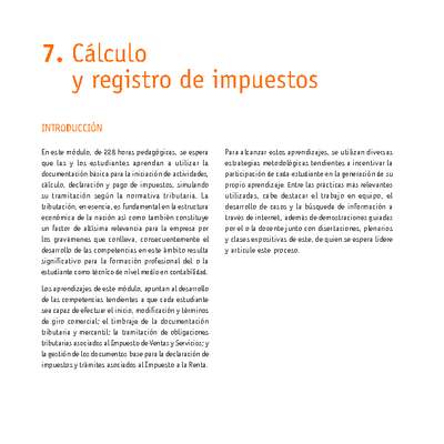 Módulo 07 - Cálculo y registro de impuestos